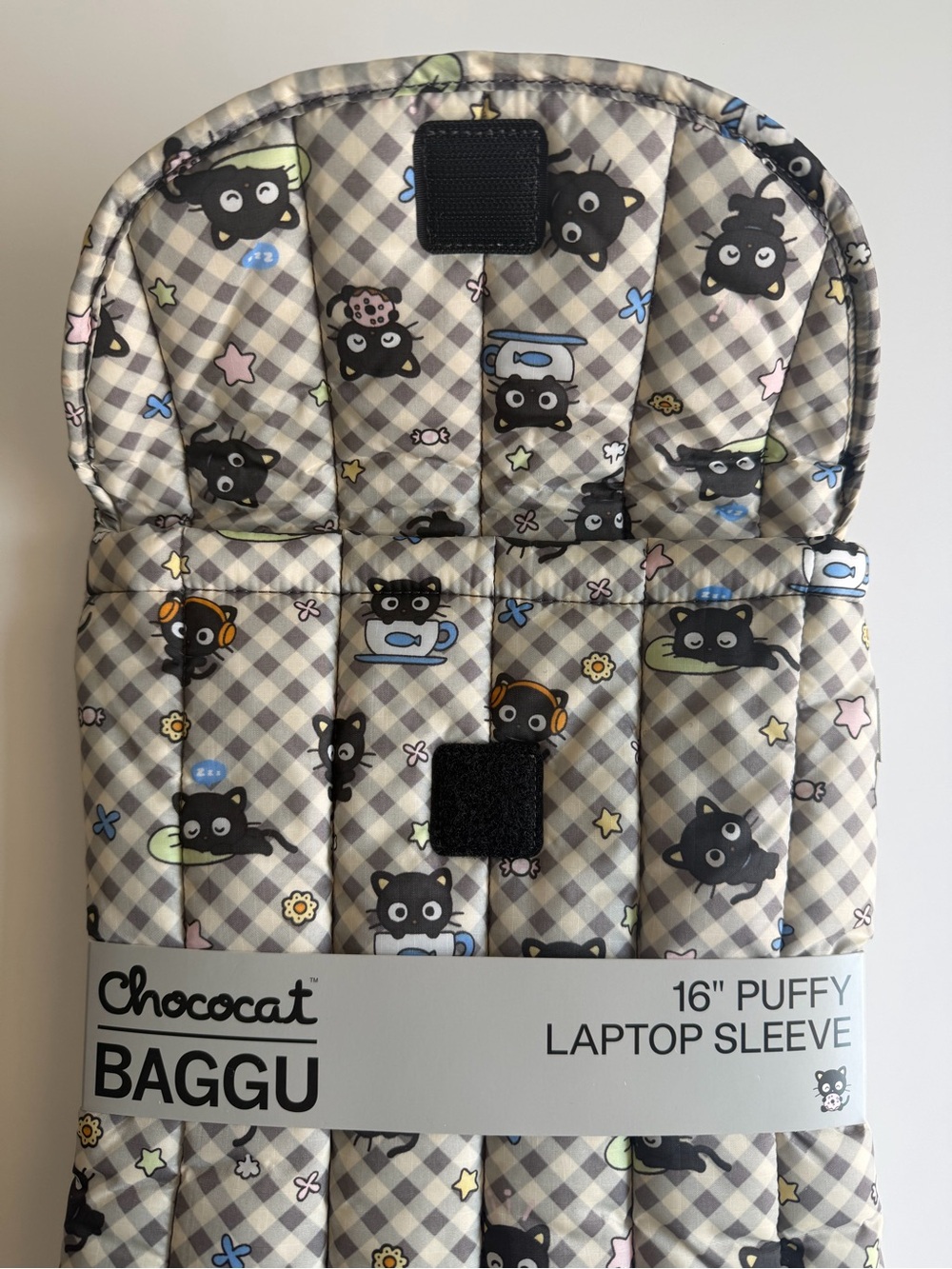 NWT BAGGU Chococat 16” Puffy Laptop Sleeve - Picture 3 of 5